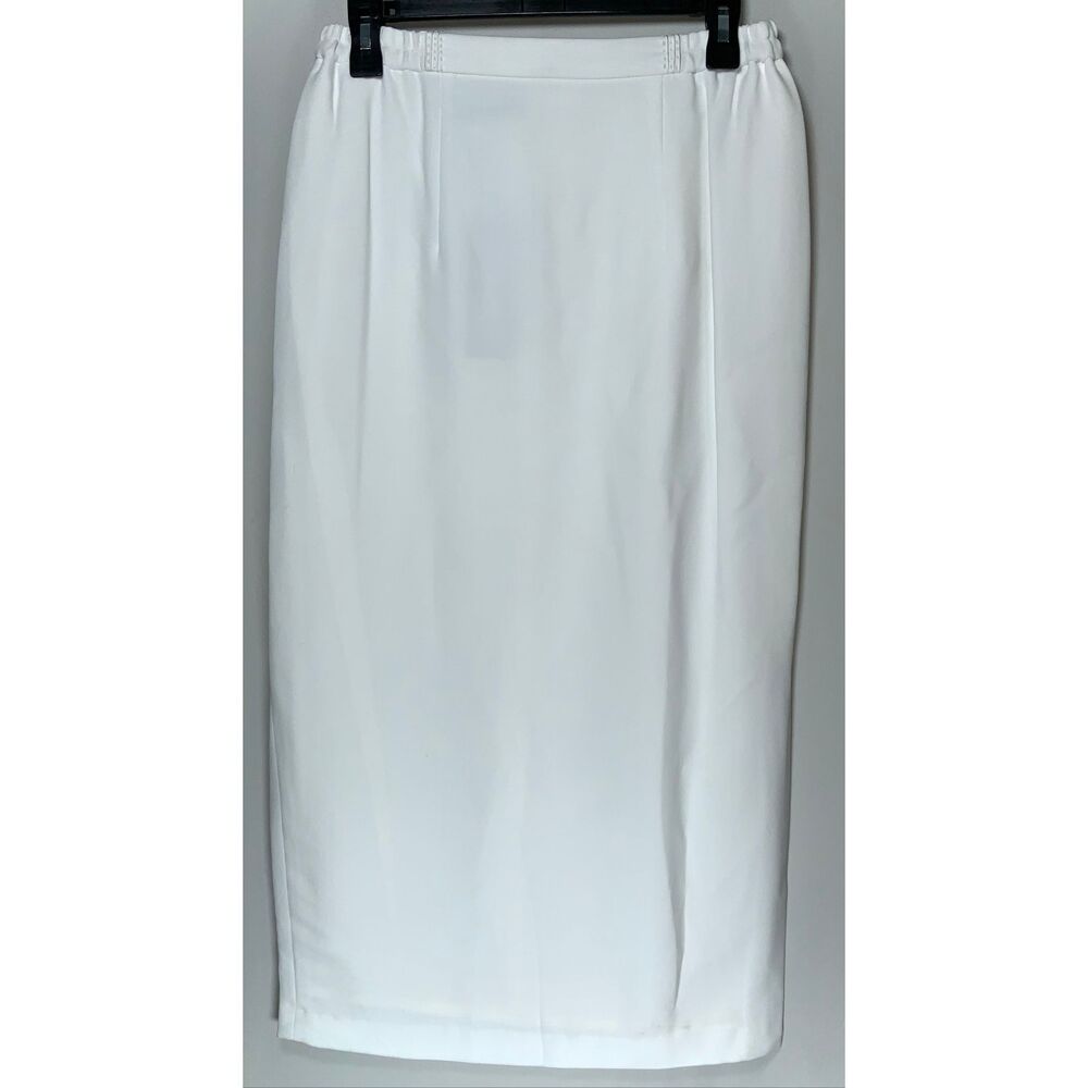 Vintage 90s long white skirt size 10